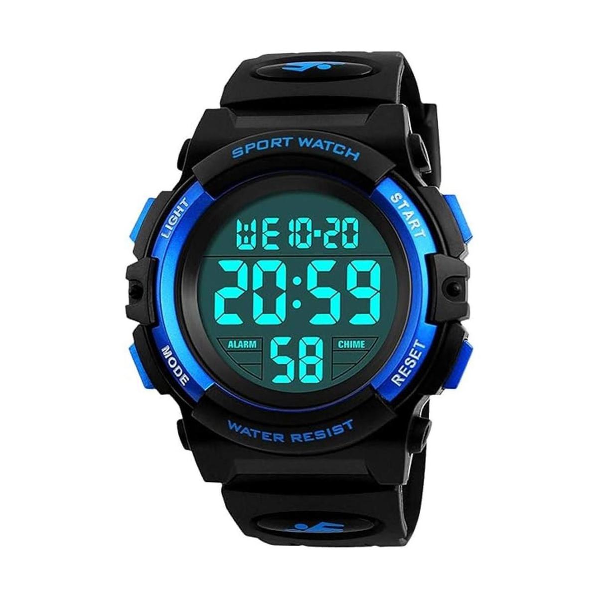 Reloj digital para niños deportivo resistente al agua