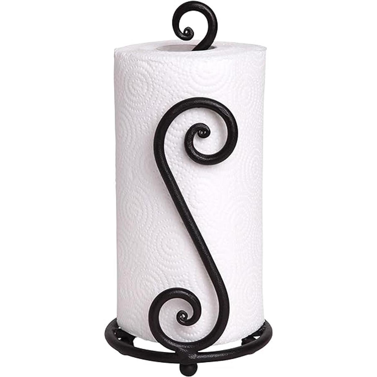 Soporte para toallas de papel elegante color negro