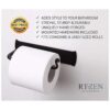 RTZEN Soporte para papel higiénico de baño hecho a mano