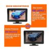 Kit de cámara de respaldo y monitor para coche_2