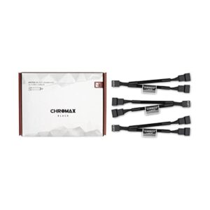 Noctua NASYC1 chromax.Black Cables Y de 4 pines para_1