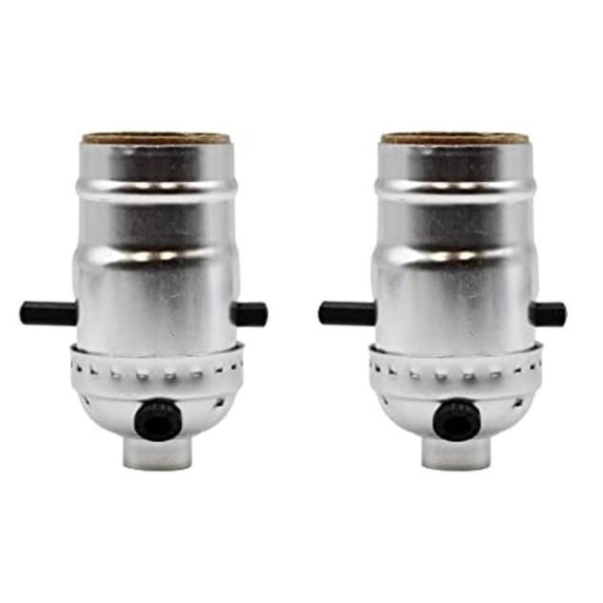 Creative Hobbies Base de plata push Thru onoff lámpara