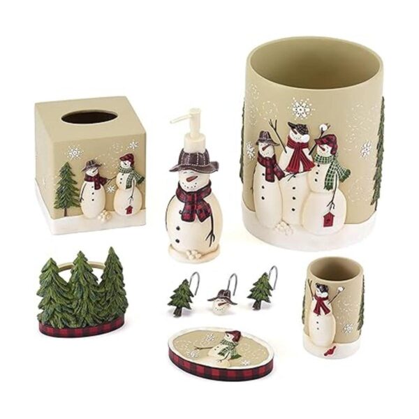 Avanti Linens Snowmen Gathering Collection Papelera_4