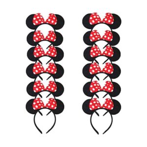 DreamHigh Minnie Mouse Juego de 12 diademas para disfraz_1