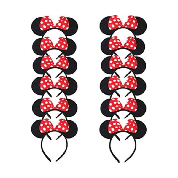 DreamHigh Minnie Mouse Juego de 12 diademas para disfraz_1