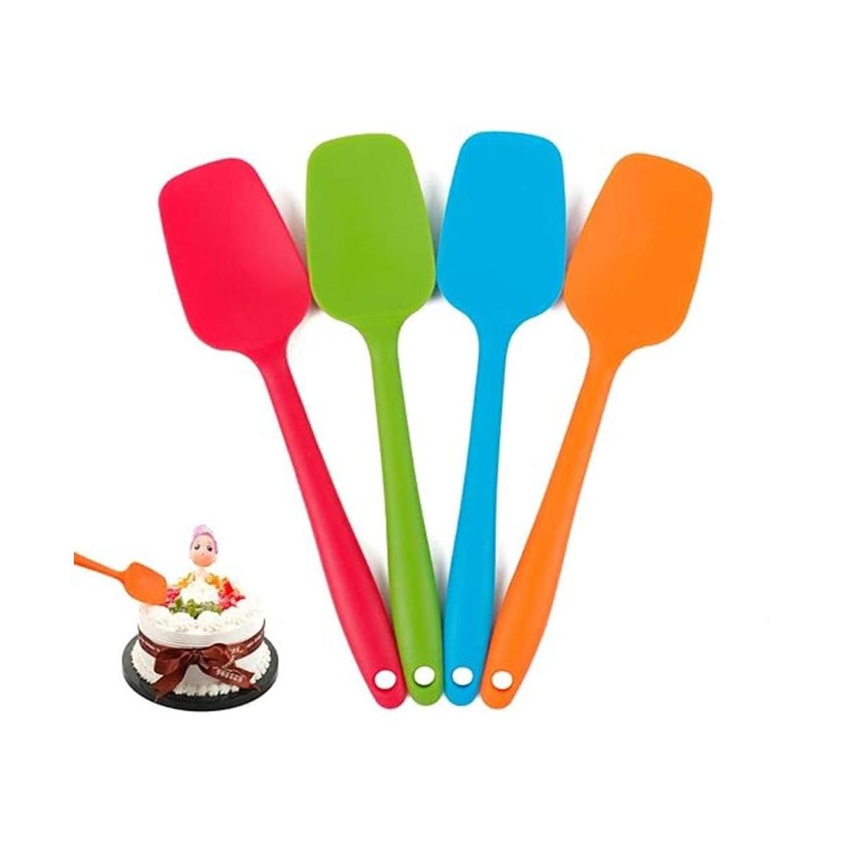 Delidge Juego de espátulas de silicona 4 espátulas de