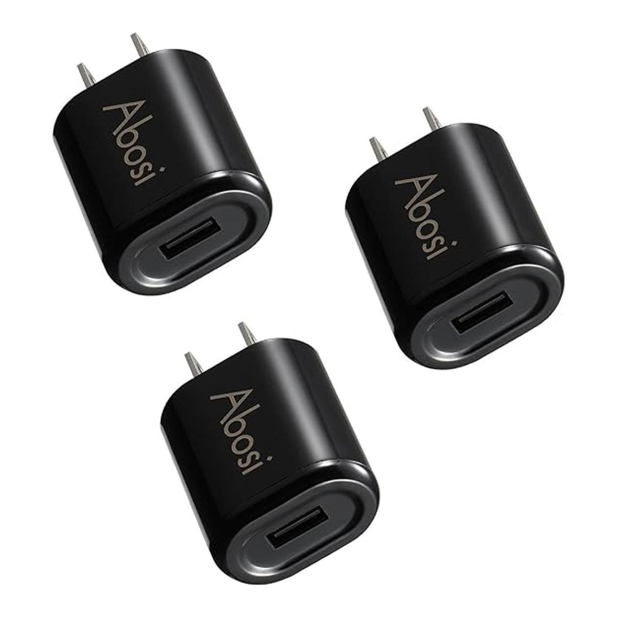 Cargador de pared Abosi 3 Pack 5V 1A UL Certificado