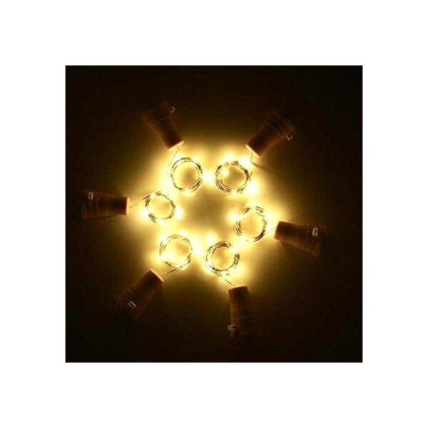 Paquete de 6 luces solares para botellas de vino 20 luces_3