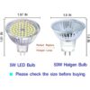 OTTOSEA Bombillas LED MR16 bombillas GU5.3 5 W_6
