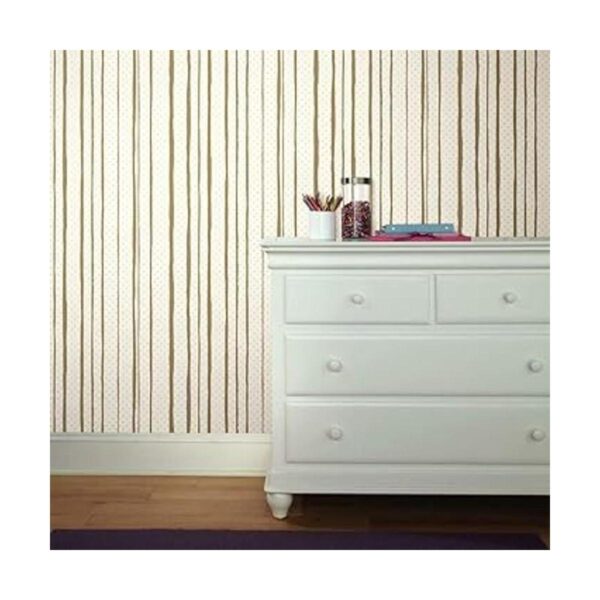 RoomMates RMK10703WP Papel pintado metálico dorado y rosa_2