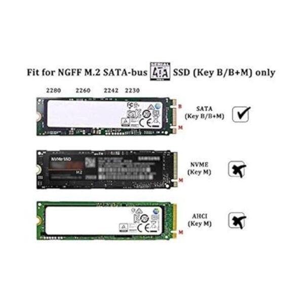 M.2 SATA SSD a USB 3.0 externo SSD adaptador convertidor_5