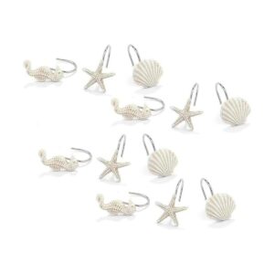 Ocean Ganchos para cortina de ducha caballito de mar