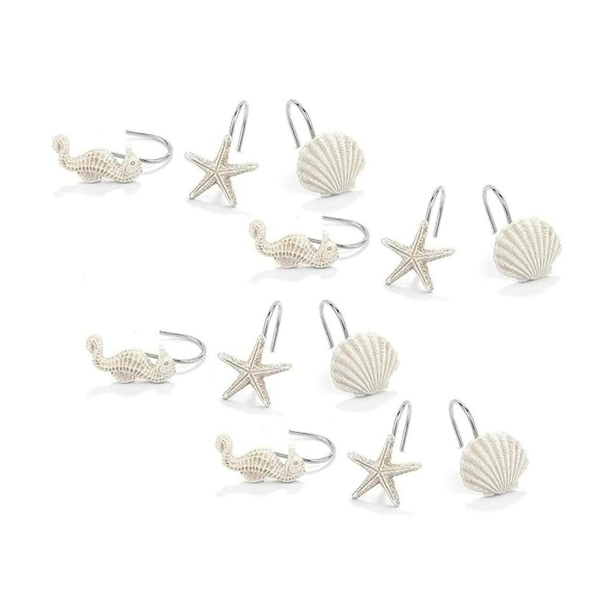 Ocean Ganchos para cortina de ducha caballito de mar