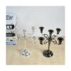 Candelabro de metal con 5 velas portavelas de 10.6