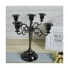 Candelabro de metal con 5 velas portavelas de 10.6