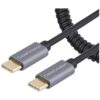 Cable USB C en espiral de 5 pies cable USB C_1