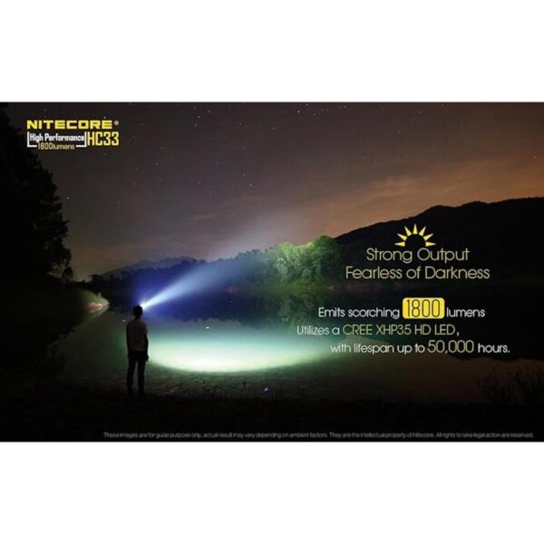 NITECORE HC33 1800 lúmenes de alto rendimiento versátil en_3