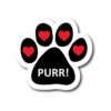 Magnet me Up Purr with Heart Pawprint Calcomanía_2