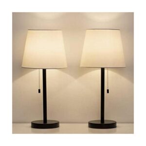 HAITRAL Juego de 2 lámparas de mesa de noche modernas_1