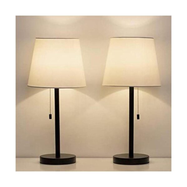 HAITRAL Juego de 2 lámparas de mesa de noche modernas_1