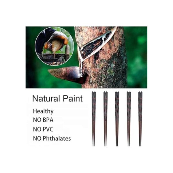 Antner 5 pares de palillos de madera dura reutilizables