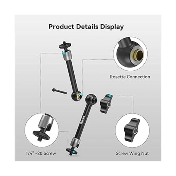 SMALLRIG Brazo mágico articulado ajustable de 9.5 pulgadas_2