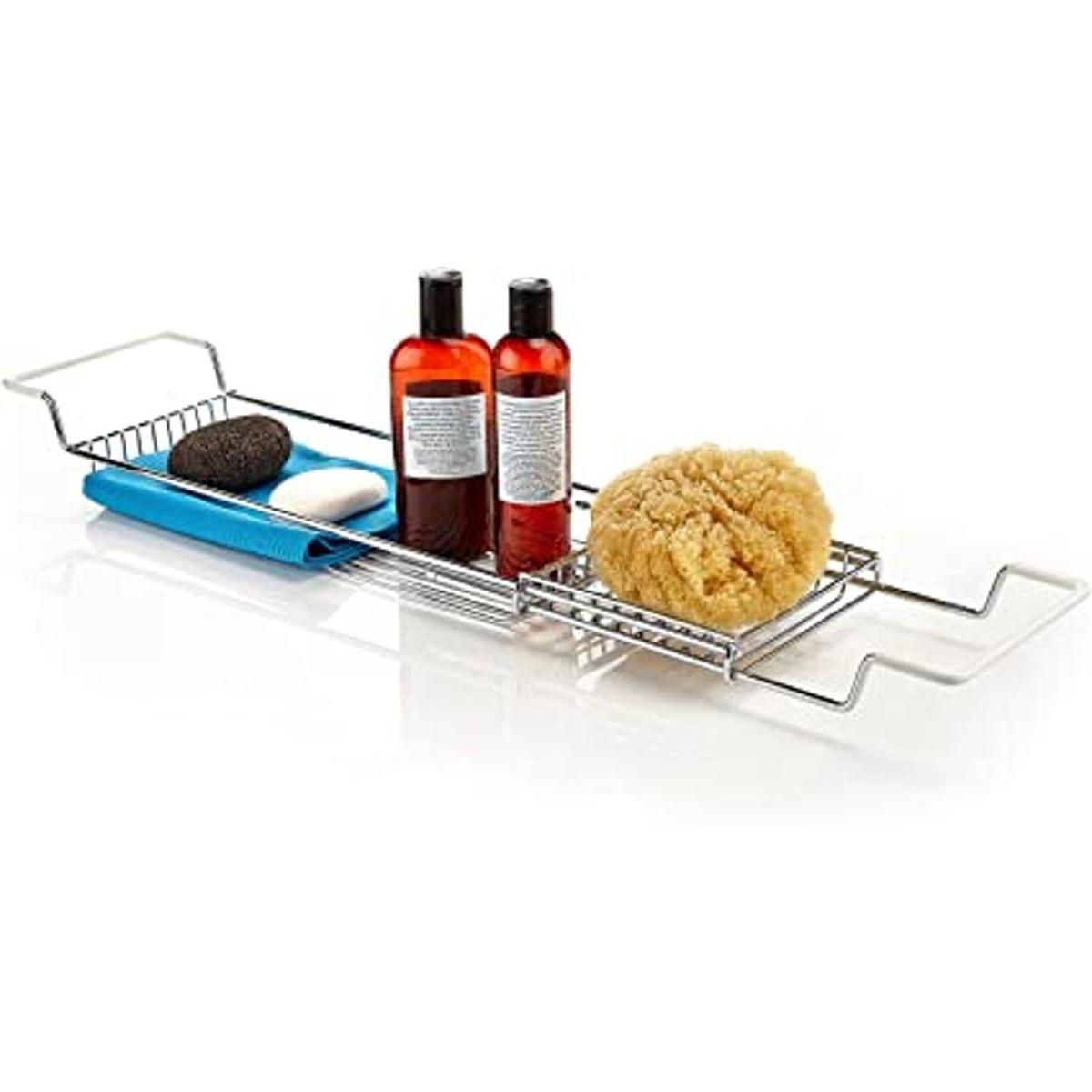 Home Intuition Bandeja de ducha extensible de acero