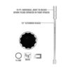 OEM TOOLS 22813 38 Drive 0.551 in x 12 Pt. Enchufe de