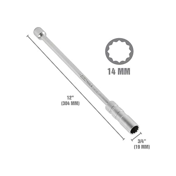 OEM TOOLS 22813 38 Drive 0.551 in x 12 Pt. Enchufe de