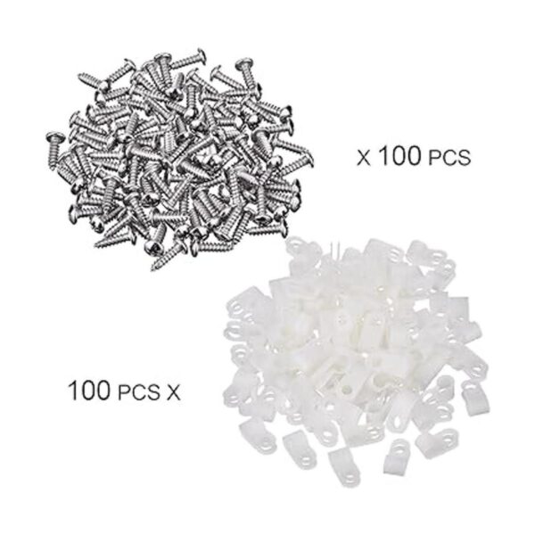 Hicarer 100 unidades de clips tipo R de 14 pulgadas para