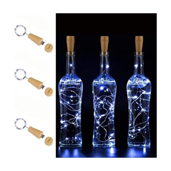AnSaw 20 luces LED de corcho para botella de vino
