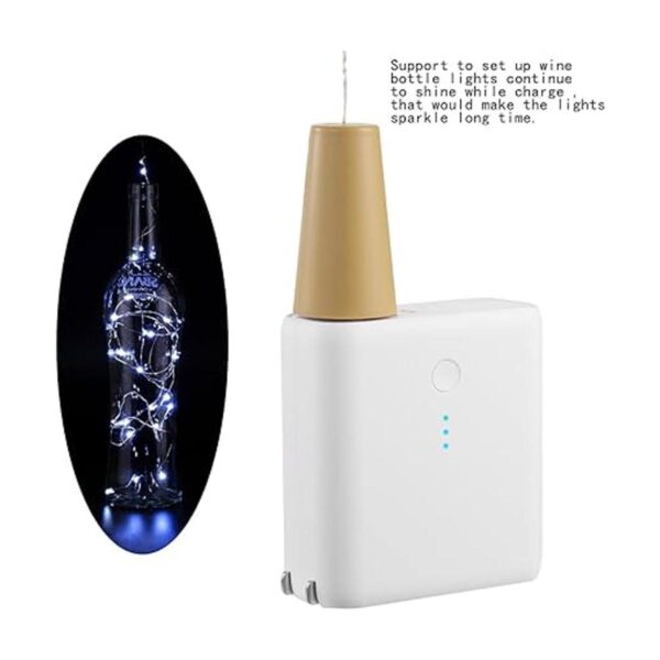 AnSaw 20 luces LED de corcho para botella de vino