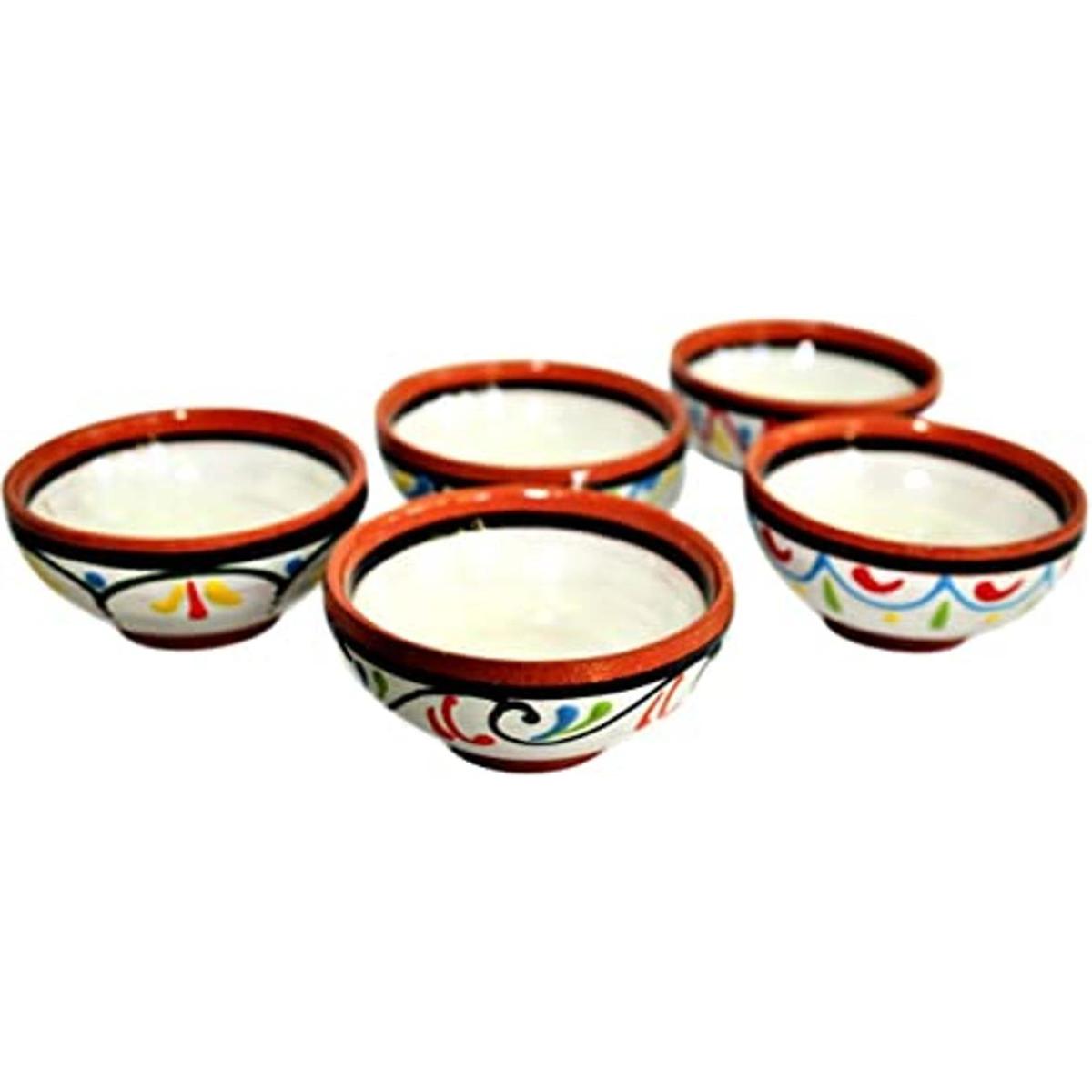 Muy pequeño Cactus Canyon Ceramics Juego de 5 cuencos