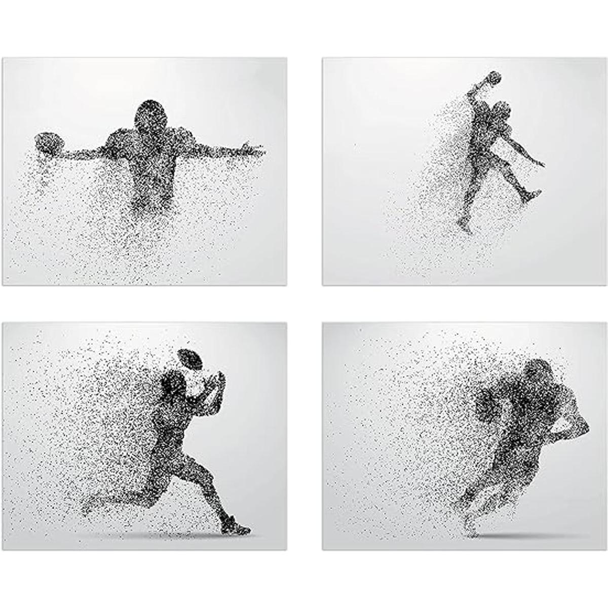 Arte de pared de fútbol Pósters de fútbol Decoración