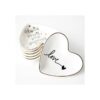 CHOOLD Original de cerámica corazón forma anillo plato