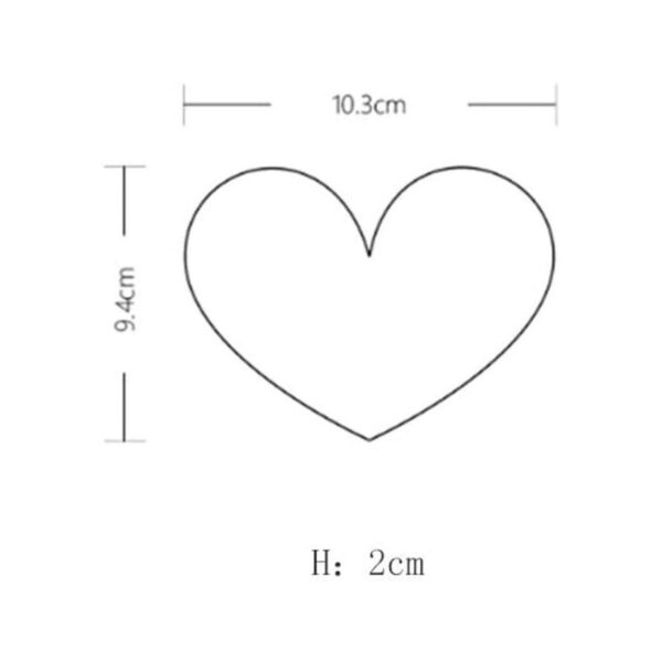 CHOOLD Original de cerámica corazón forma anillo plato