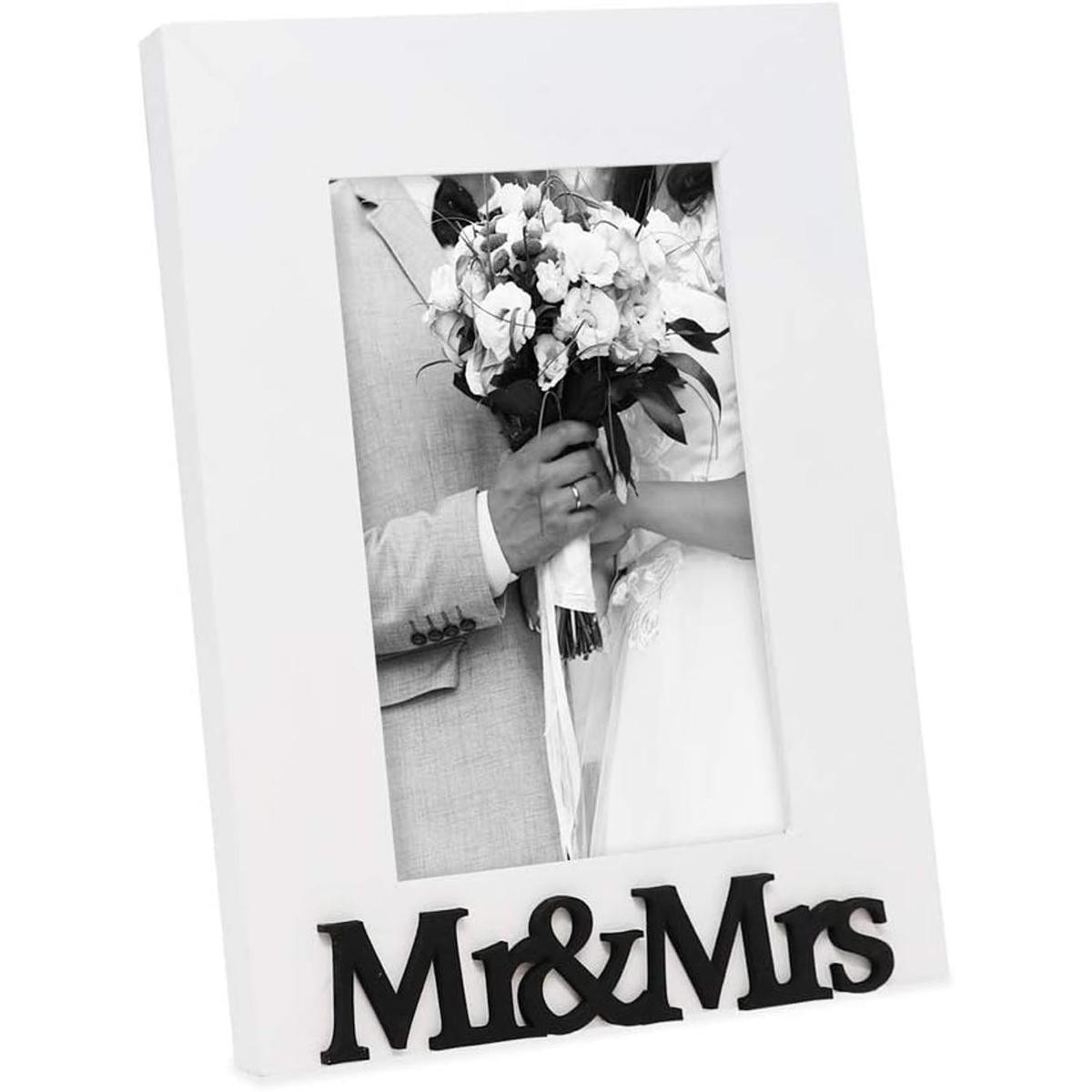 Isaac Jacobs Marco de fotos de madera blanca Sentiments