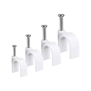 Clips de cable redondos RG6RG59CAT5CAT6RJ45 cable