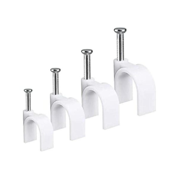 Clips de cable redondos RG6RG59CAT5CAT6RJ45 cable