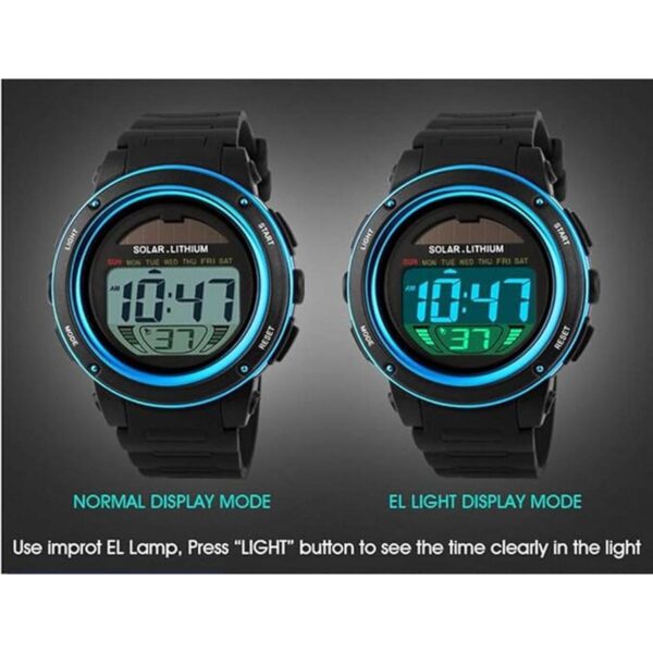 Reloj de pulsera impermeable del cronógrafo de Digitaces_4