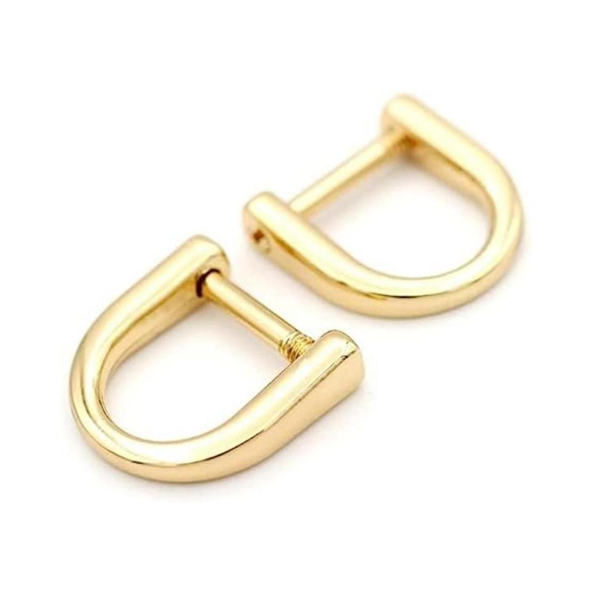 CRAFTMEMORE Anillo de tornillo pequeño con anillos en D