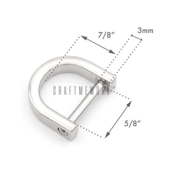 CRAFTMEMORE Anillos en D de 58 pulgadas ancho interior