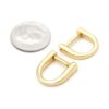 CRAFTMEMORE Anillo de tornillo pequeño con anillos en D