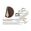 CRAFTMEMORE Anillos en D de 58 pulgadas ancho interior