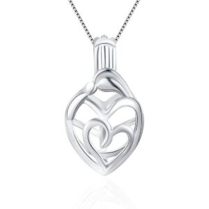 LGSY Colgantes de jaula de amor de plata de ley 925 para_1