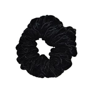 Terciopelo Jumbo negro Scrunchy_1