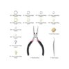 Paxcoo Kit de 1200 anillos abiertos y cierres de langosta