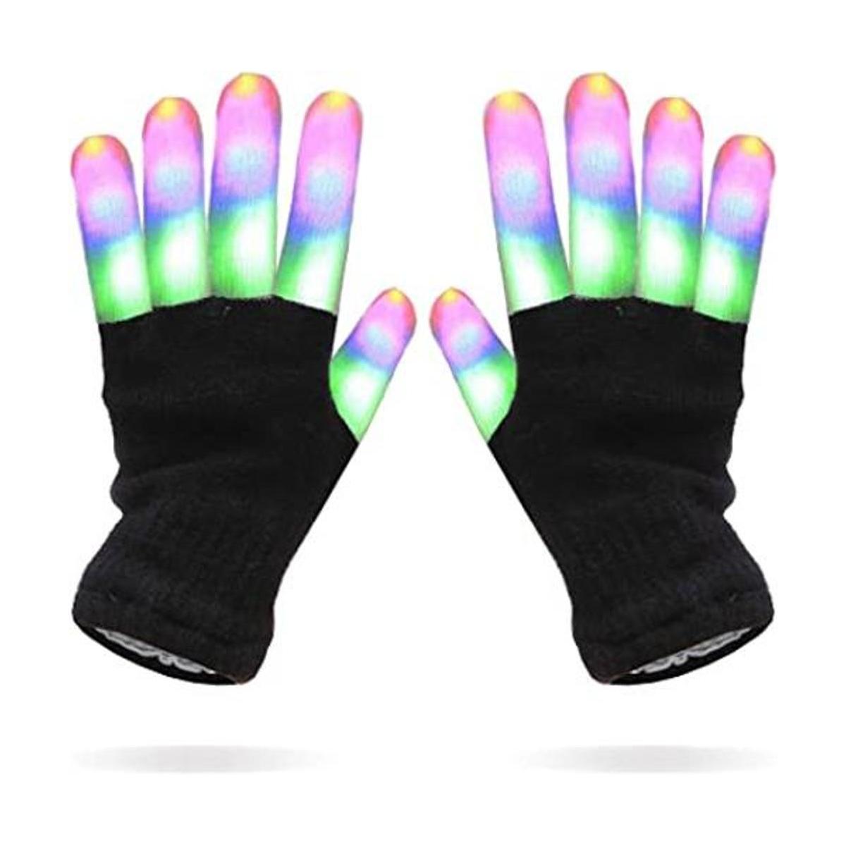 Guantes Luwint con dedos luminosos con luces LED de colores