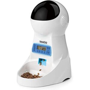 Iseebiz Comedero automático para gatos alimentador de_1