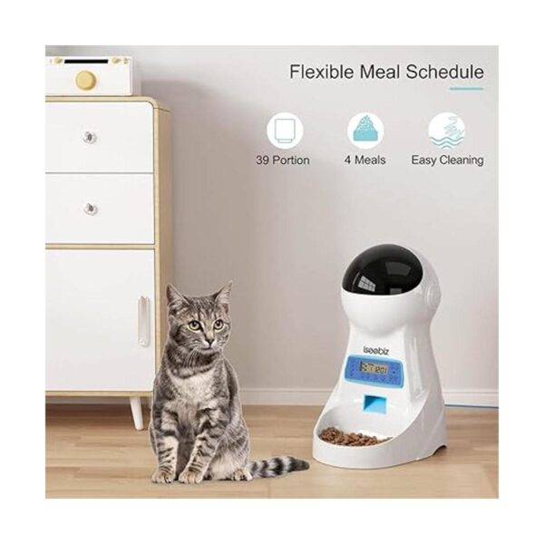 Iseebiz Comedero automático para gatos alimentador de_2